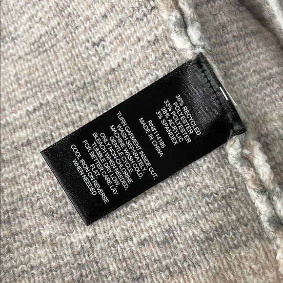 NWT Frye Tan and Cream Geometric Cardigan Sweater - Picture 4 of 4